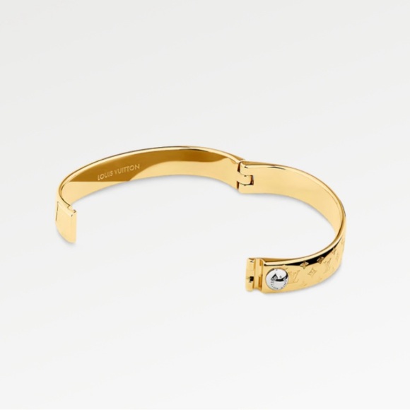 Authentic Louis Vuitton Nanogram Cuff LV Bracelet - Picture 9 of 15